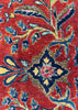 4'2"x6'7" "Painted" Kashan Hand Knotted