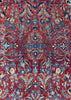 4'2"x6'7" "Painted" Kashan Hand Knotted
