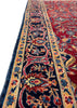 4'2"x6'7" "Painted" Kashan Hand Knotted