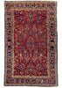 4'2"x6'7" "Painted" Kashan Hand Knotted
