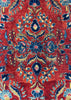 4'2"x6'7" "Painted" Kashan Hand Knotted