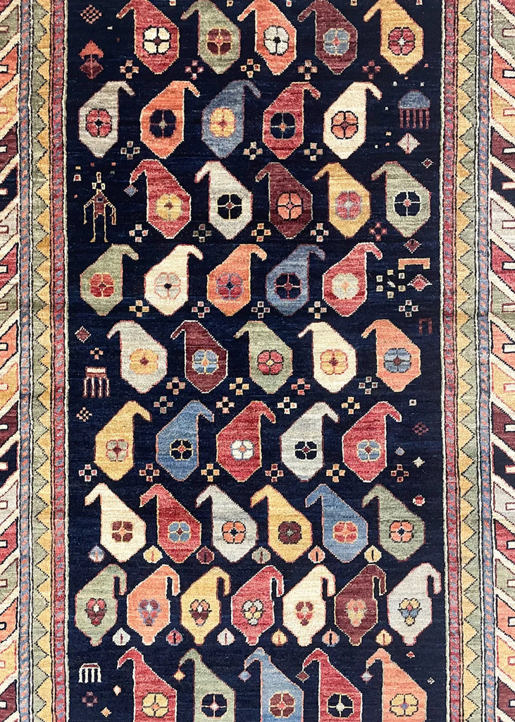 4'2"x6' Genje Hand Knotted