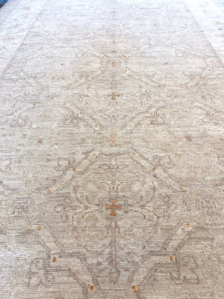 4'2x9'8 Kerman Hand Knotted