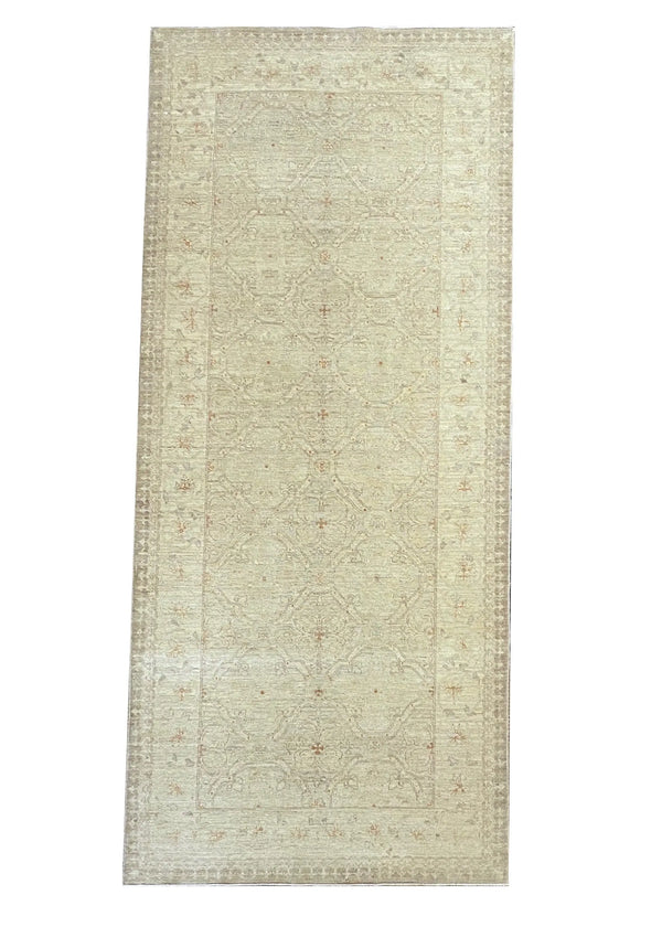 4'2x9'8 Kerman Hand Knotted