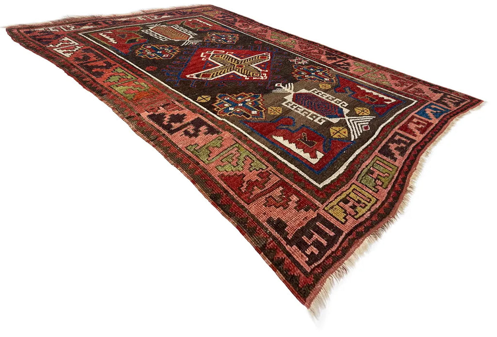 4'3"x6'1" Karapinar Hand Knotted