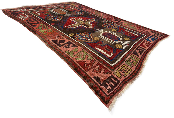 4'3"x6'1" Karapinar Hand Knotted