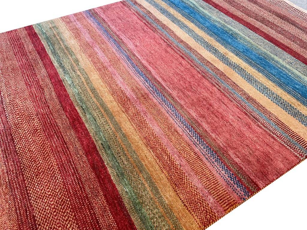 4'3"x6'3" Kashkuli Gabbeh Hand Knotted