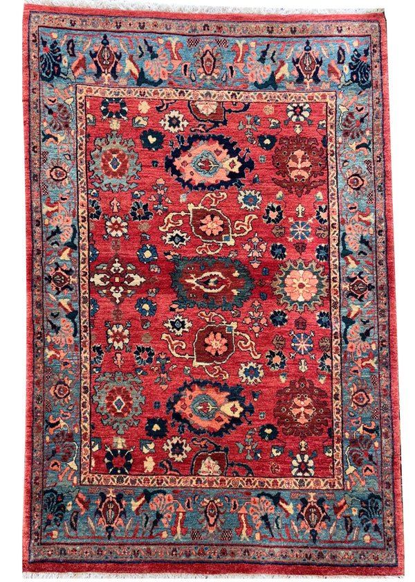 4'3"x6'4" Bidjar Hand Knotted