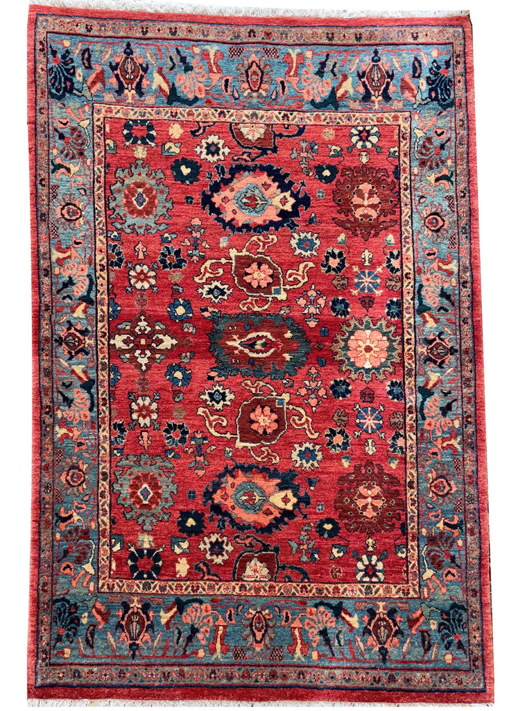 4'3"x6'4" Bidjar Hand Knotted