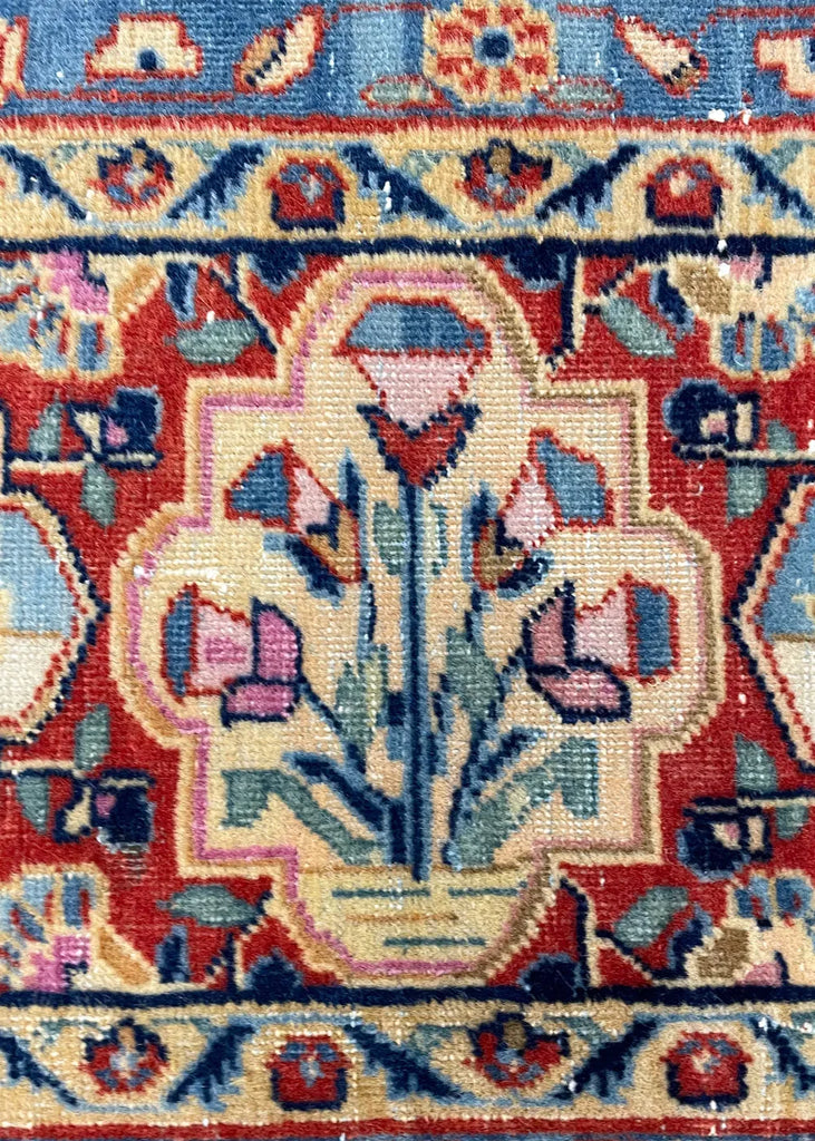 4'3"x6'4" Manchester Kashan Hand Knotted