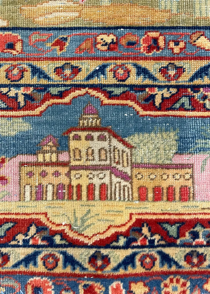 4'3"x6'4" Manchester Kashan Hand Knotted