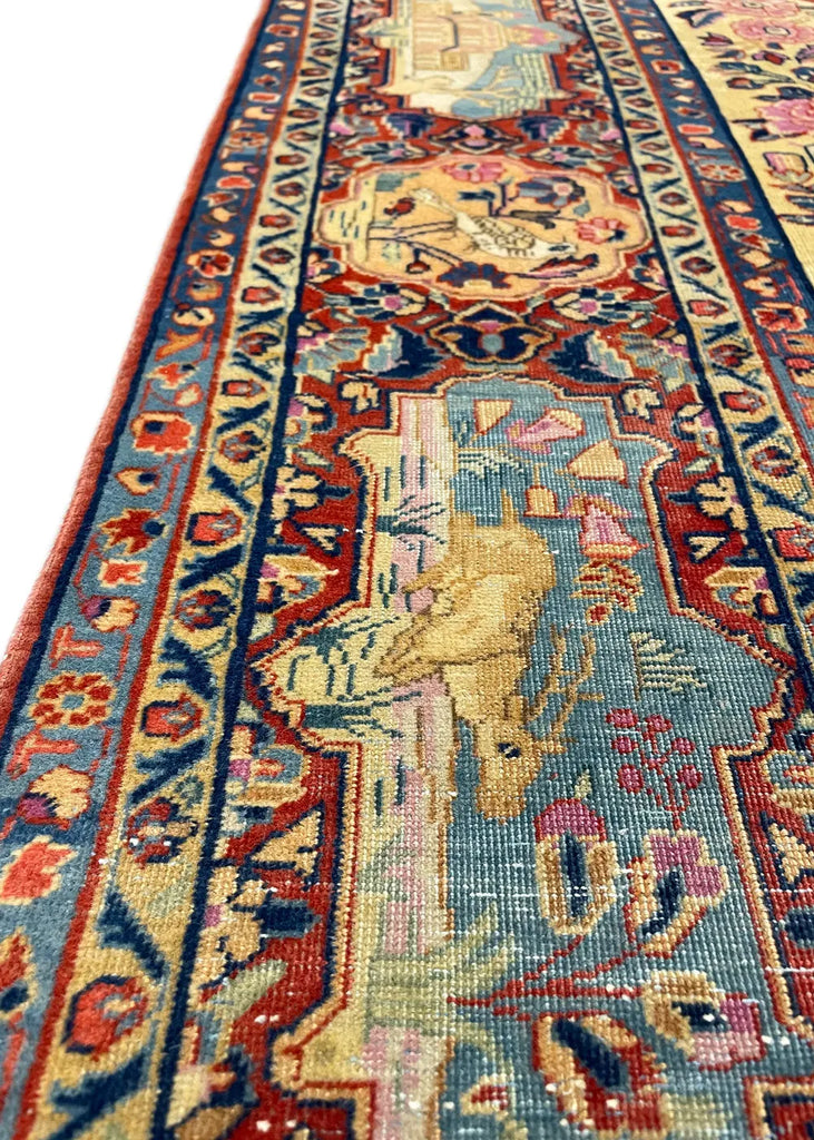 4'3"x6'4" Manchester Kashan Hand Knotted