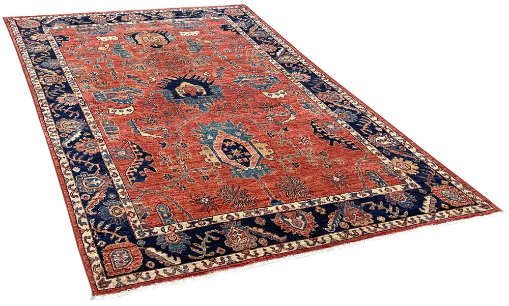 4'3"x6'4" Serapi Hand Knotted