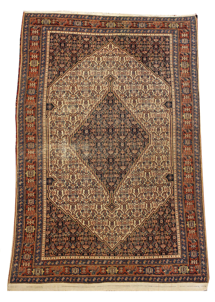4'3x6'5 Sennah Hand Knotted