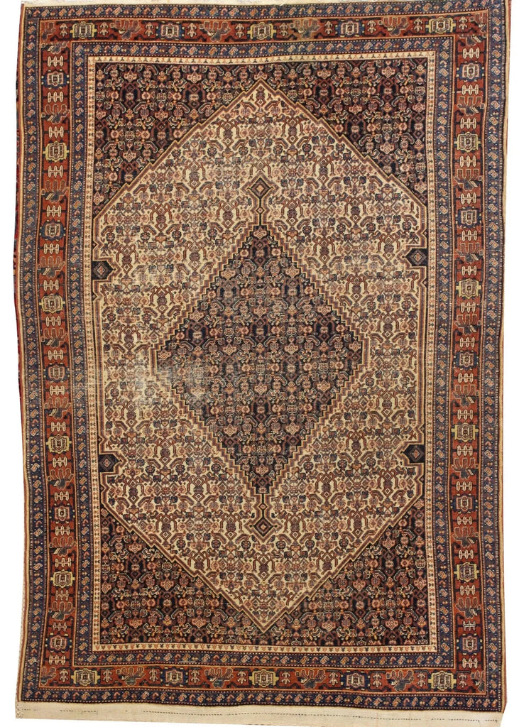 4'3x6'5 Sennah Hand Knotted