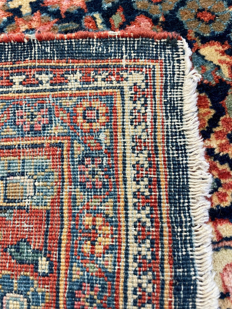 4'3"x6'6" Kashan Hand Knotted