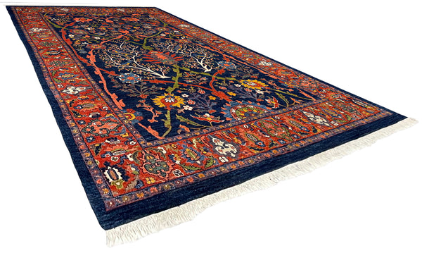 4'3"x6'8" Halvai Bidjar Hand Knotted