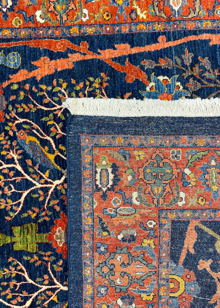 4'3"x6'8" Halvai Bidjar Hand Knotted
