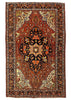 4'3"x6'9" Farahan Sarouk Hand Knotted