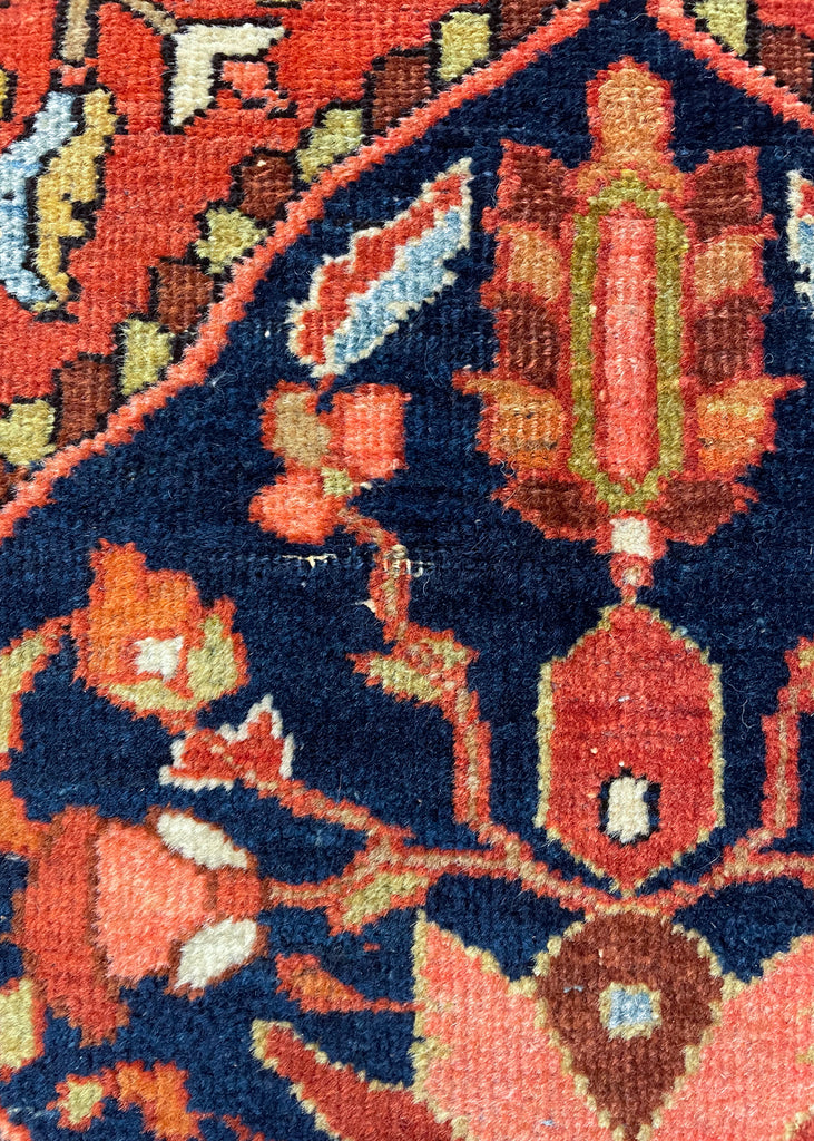 4'3"x6'9" Farahan Sarouk Hand Knotted