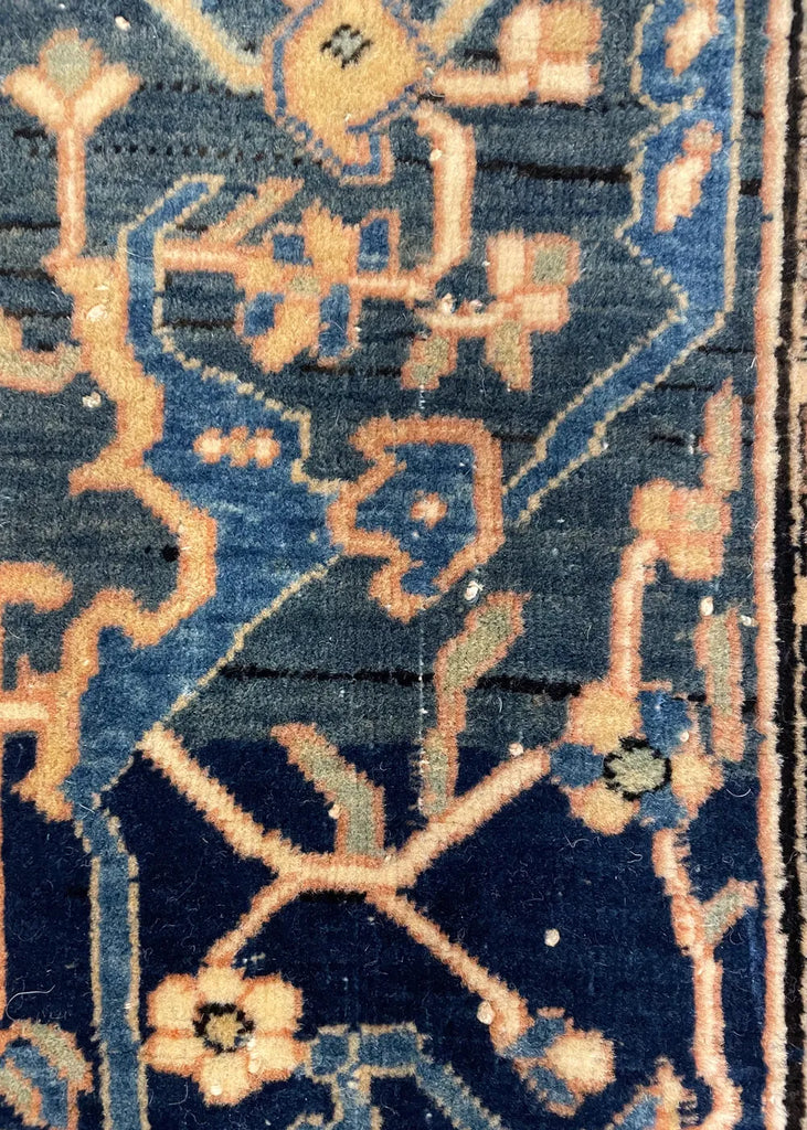4'3"x6'9" Mohtasham Kashan Hand Knotted