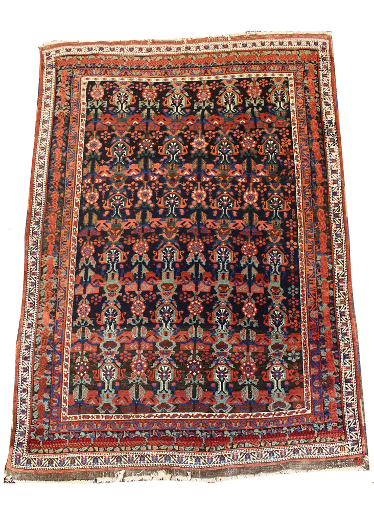 4'3x6' Afshar Hand Knotted