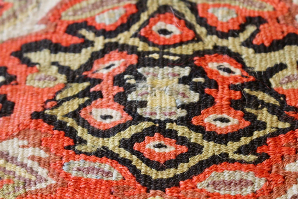 4'3x6' Sennah Kilim Hand Knotted