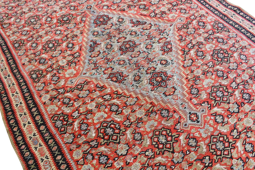 4'3x6' Sennah Kilim Hand Knotted