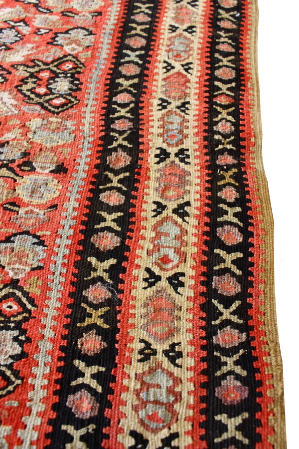 4'3x6' Sennah Kilim Hand Knotted
