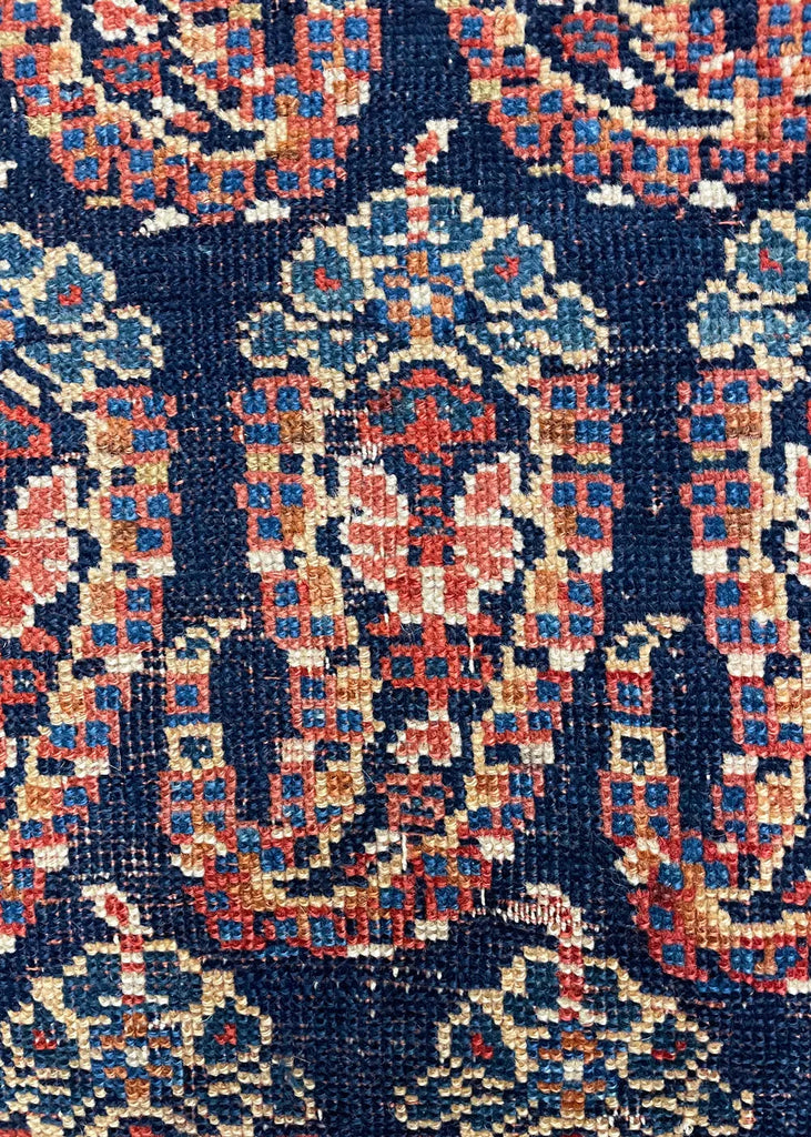 4'4"x5'2" Afshar Masanad Hand Knotted