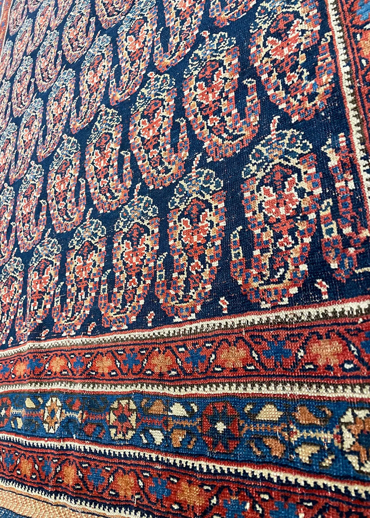 4'4"x5'2" Afshar Masanad Hand Knotted