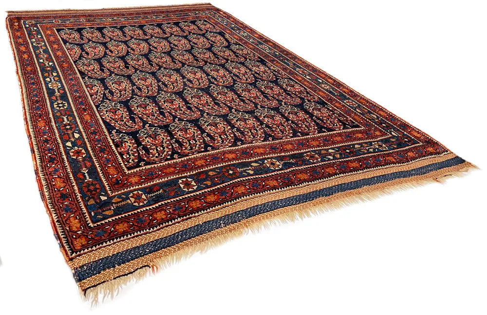 4'4"x5'2" Afshar Masanad Hand Knotted