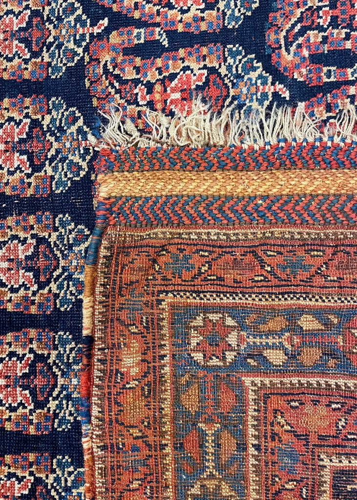 4'4"x5'2" Afshar Masanad Hand Knotted