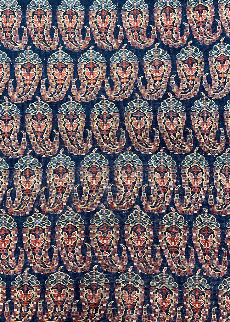 4'4"x5'2" Afshar Masanad Hand Knotted