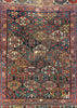 4'4"x5' Sauj Bolag Kurdish Fragment Hand Knotted