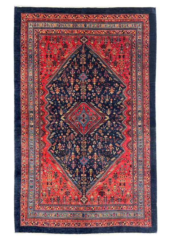 4'4"x6'10" Qashqai Hand Knotted