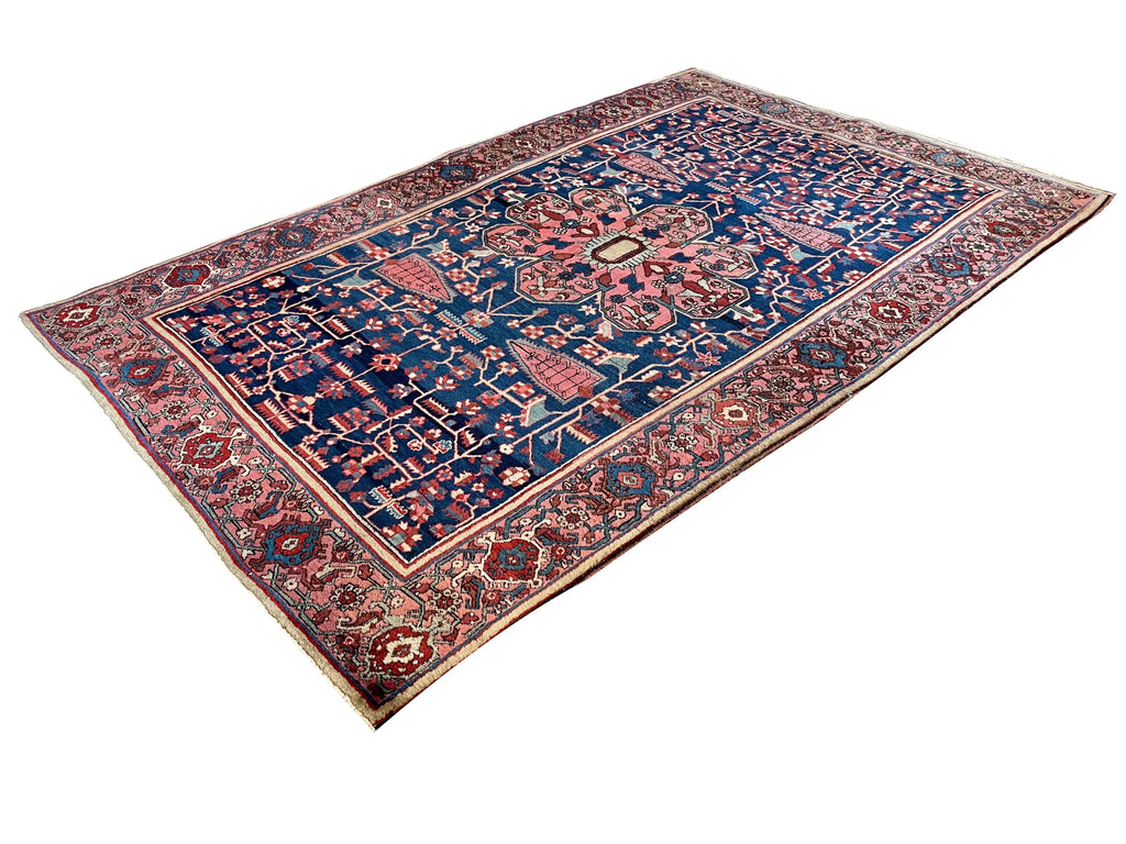 4'4"x6'11" Farahan Malayir Hand Knotted