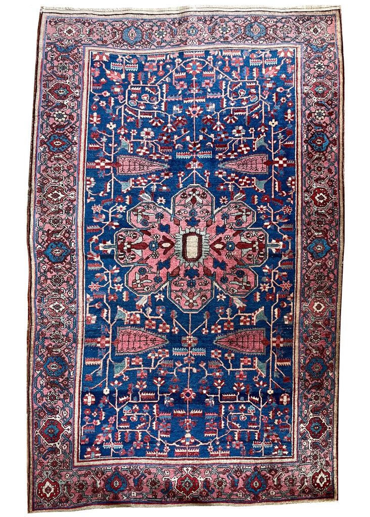 4'4"x6'11" Farahan Malayir Hand Knotted