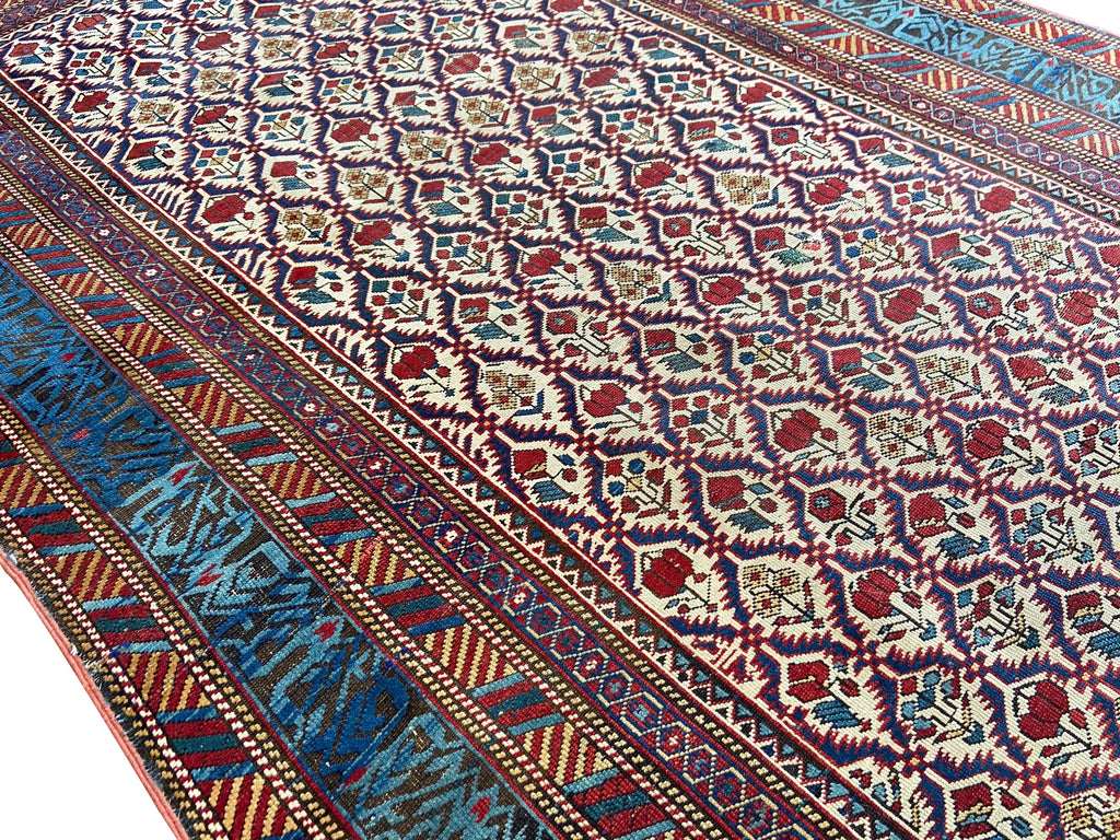 4'4"x6'11" Kuba Hand Knotted