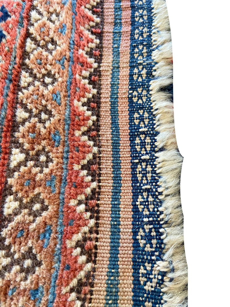 4'4"x6'2" Afshar Hand Knotted