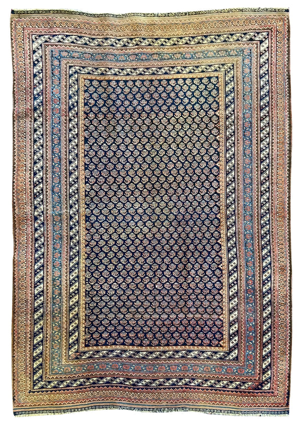 4'4"x6'2" Afshar (s) Hand Knotted