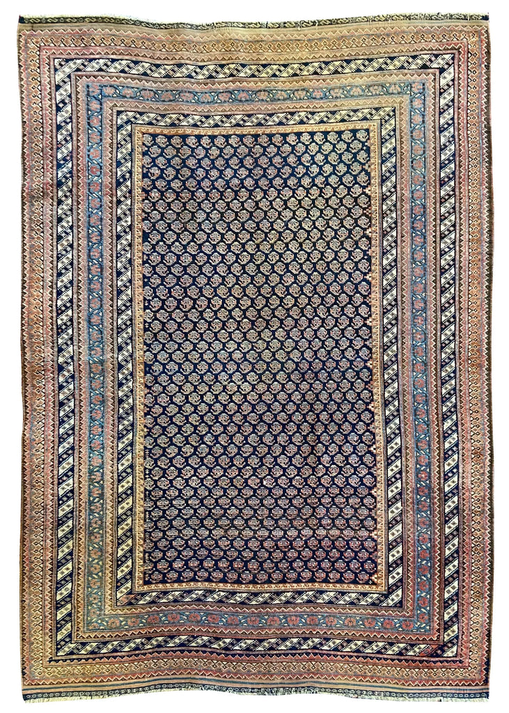 4'4"x6'2" Afshar (s) Hand Knotted