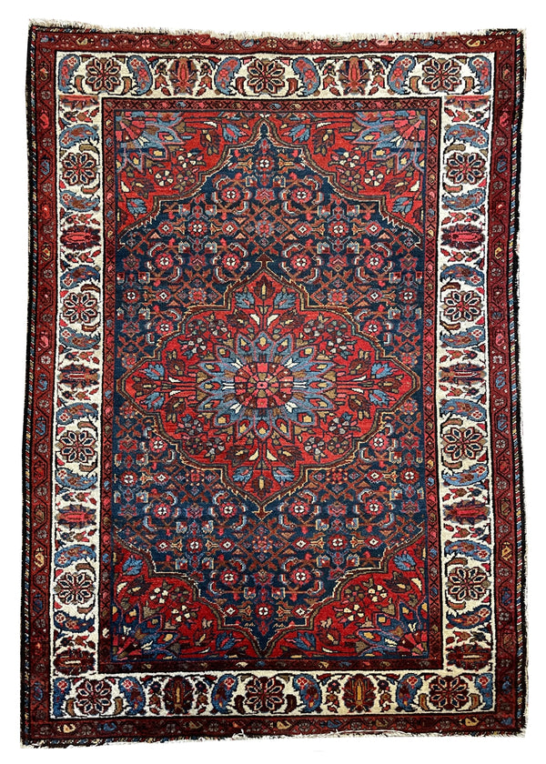 4'4"x6'3" Borchalu Hand Knotted