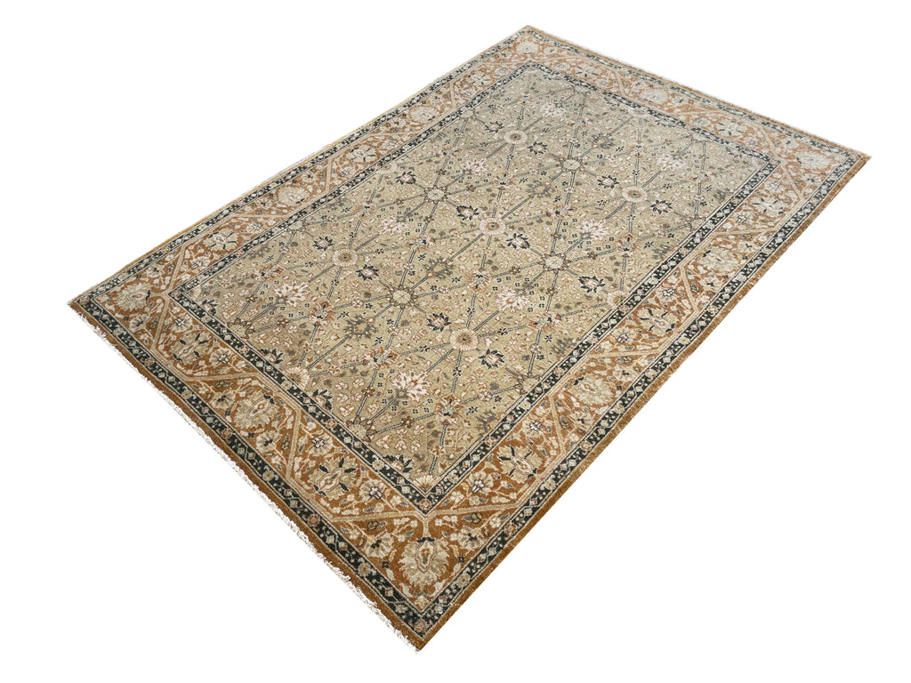 4'4"x6'3" Haji Jalili (s) Hand Knotted