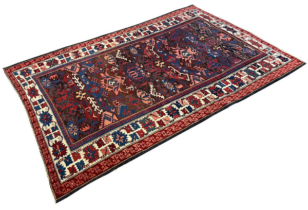 4'4"x6'4" Bijov Kuba Hand Knotted