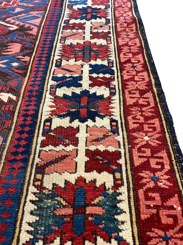4'4"x6'4" Bijov Kuba Hand Knotted