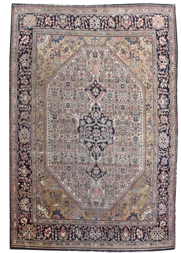 4'4x6'4 Farahan Sarouk Hand Knotted