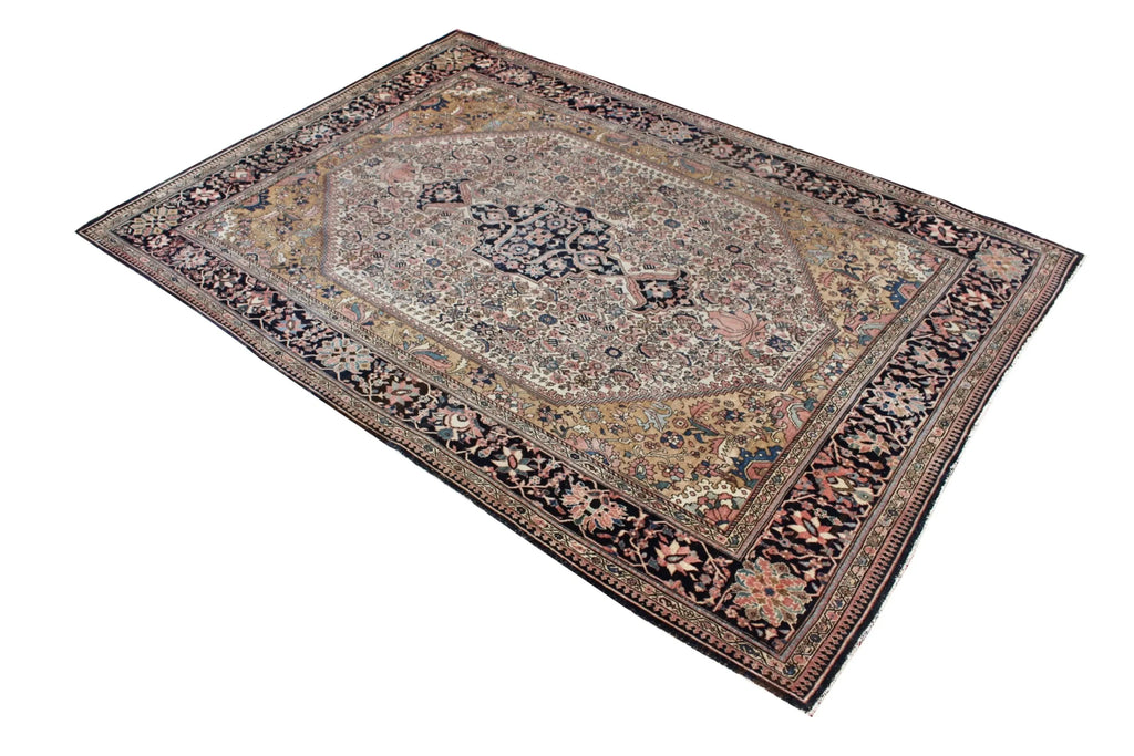 4'4x6'4 Farahan Sarouk Hand Knotted