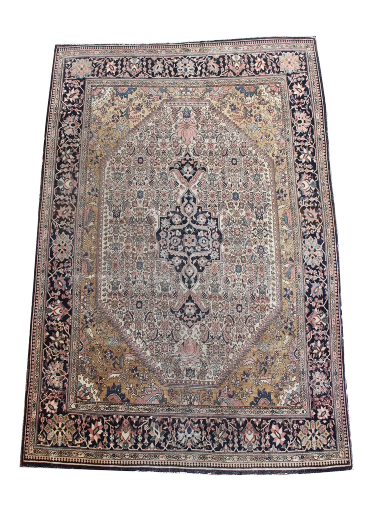 4'4x6'4 Farahan Sarouk Hand Knotted