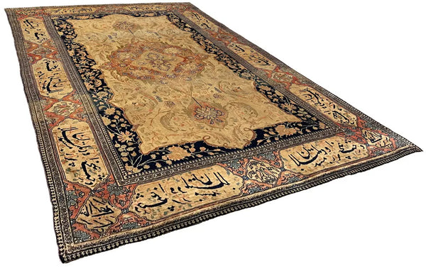 4'4"x6'4" Mohtashem Kashan Hand Knotted